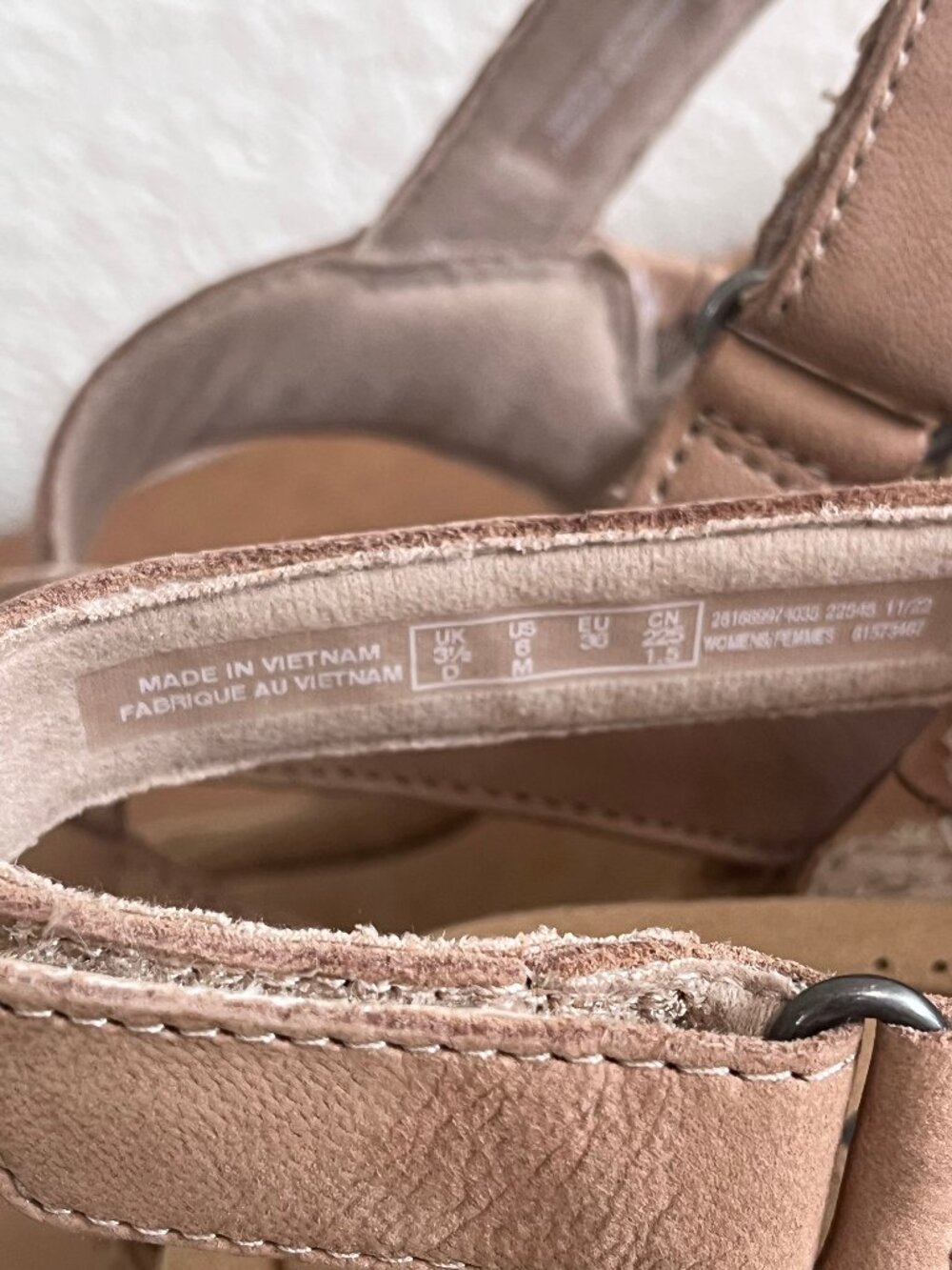 Clarks Collection Giselle Beach Sand Suede Wedge Platform Sandal 6 - Picture 13 of 15